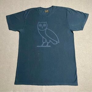 OVO October’s Very Own Tonal Owl Logo T-Shirt Men’s Navy Blue Medium Drake Rare